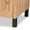 Baxton Studio Excel Modern and Contemporary Oak Brown Finished Wood 2-Door Storage Cabinet 189-11995-ZORO - alternate 3